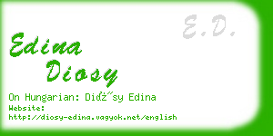 edina diosy business card